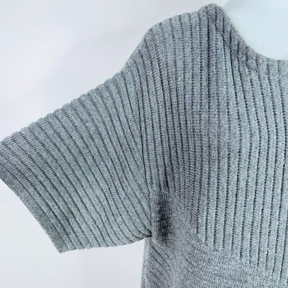 ASTR The Label Gray Ribbed Dolman Sleeve Sweater Dress Size M - Picture 3 of 7
